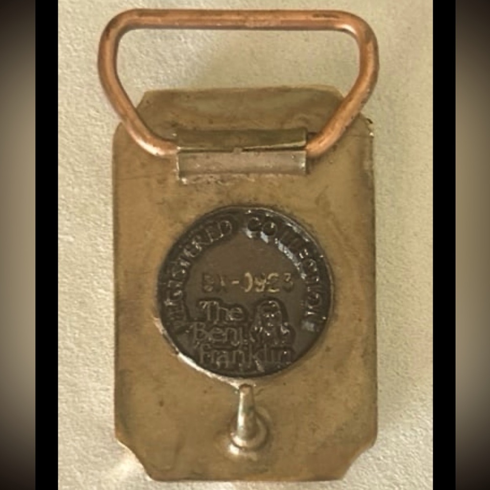Vintage Oregon Trail 1843 Brass Belt Buckle - Picture 6 of 9
